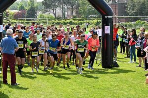 Groupe de coureur à pied pour les foulees du CHU de Rouen